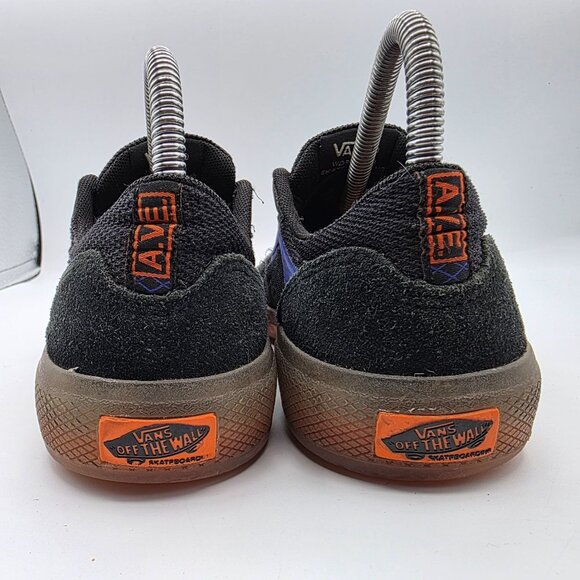Vans Ave Pro Mens Size 6 Black Orange Athletic Shoes Skateboarding Casual Walk - Picture 4 of 14